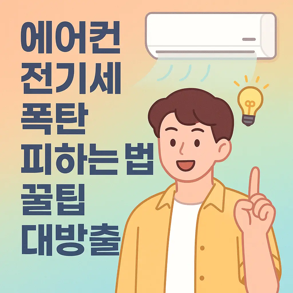에어컨 전기세 폭탄 피하는 비법, 여름철 절약 꿀팁 대방출 1 에어컨 전기세